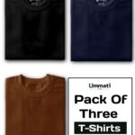 Plain Black & Navy Blue & Coffee : Half Sleeve T-Shirt